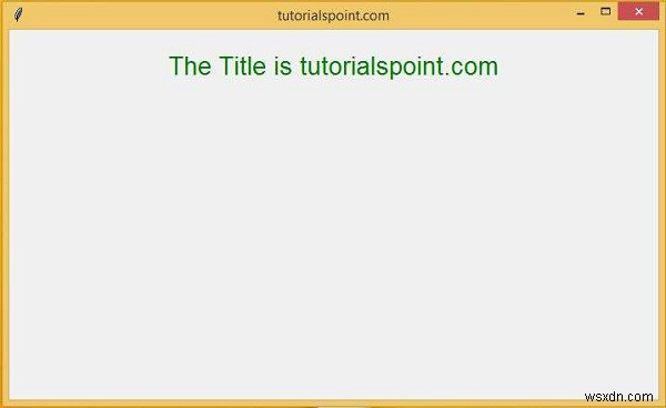 จะใช้ Tkinter ใน python เพื่อแก้ไขแถบชื่อเรื่องได้อย่างไร? 