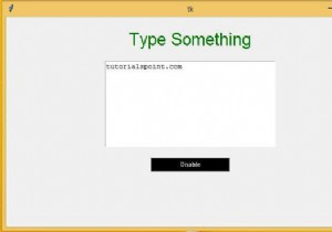 วิธีทำให้วิดเจ็ตข้อความ Tkinter อ่านอย่างเดียว 