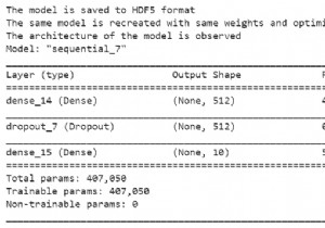 Keras สามารถใช้บันทึกโมเดลโดยใช้รูปแบบ hdf5 ใน Python ได้อย่างไร 