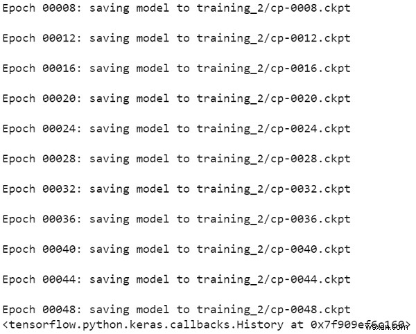 Keras จะใช้ในการฝึกโมเดลด้วยการโทรกลับใหม่ใน Python ได้อย่างไร 