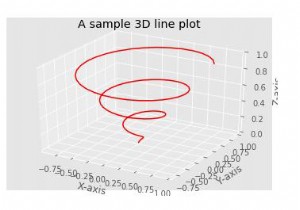 Matplotlib สามารถใช้กับแผนภาพสามมิติโดยใช้ Python ได้อย่างไร 