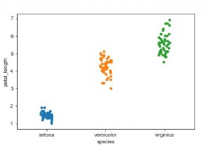 จะหลีกเลี่ยงจุดที่ทับซ้อนกันในขณะที่ใช้ stripplot ในพล็อตกระจายหมวดหมู่ Seaborn Library ใน Python ได้อย่างไร 