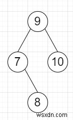 โปรแกรมลบโหนดทั้งหมดออกจาก BST ที่ไม่อยู่ในช่วงใน Python 