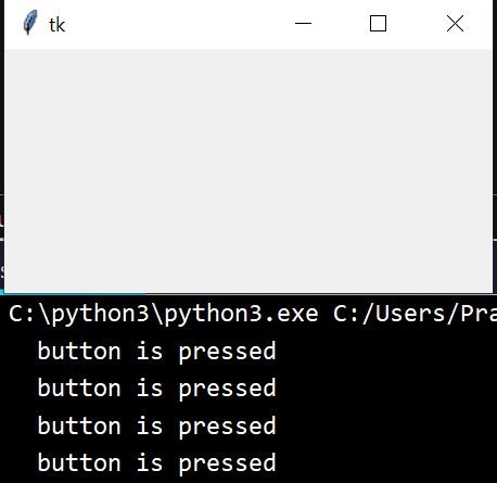 ฟังก์ชันการโยงใน Python Tkinter 