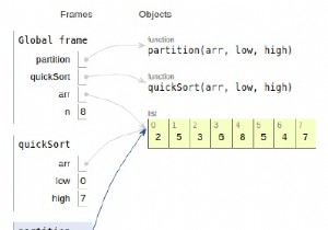 โปรแกรม Python สำหรับ QuickSort 
