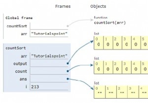 โปรแกรม Python สำหรับการนับการเรียงลำดับ 