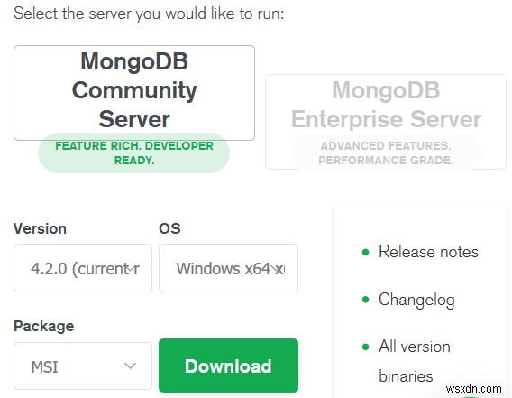 คำแนะนำในการติดตั้ง MongoDB ด้วย Python ใน Windows 