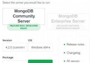 คำแนะนำในการติดตั้ง MongoDB ด้วย Python ใน Windows 