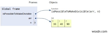 โปรแกรม Python ตรวจสอบว่าสามารถหารด้วย 3 ตัวเลขโดยใช้ตัวเลขทั้งหมดใน array ได้หรือไม่ 