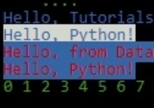พิมพ์สีของเทอร์มินัลใน Python 