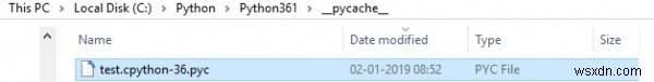 วิธีสร้างไฟล์โค้ดไบต์ใน python 