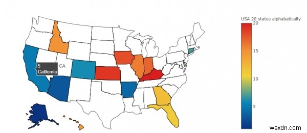 การวางแผนทางภูมิศาสตร์โดยใช้ Python plotly 