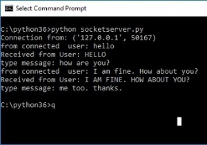 อินเทอร์เฟซเครือข่ายระดับต่ำใน Python (ซ็อกเก็ต) 