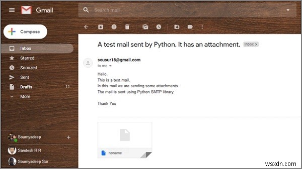 ส่งอีเมลจากบัญชี Gmail ของคุณโดยใช้ Python 