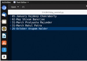 แอปพลิเคชั่นเตือนวันเกิดใน Python 