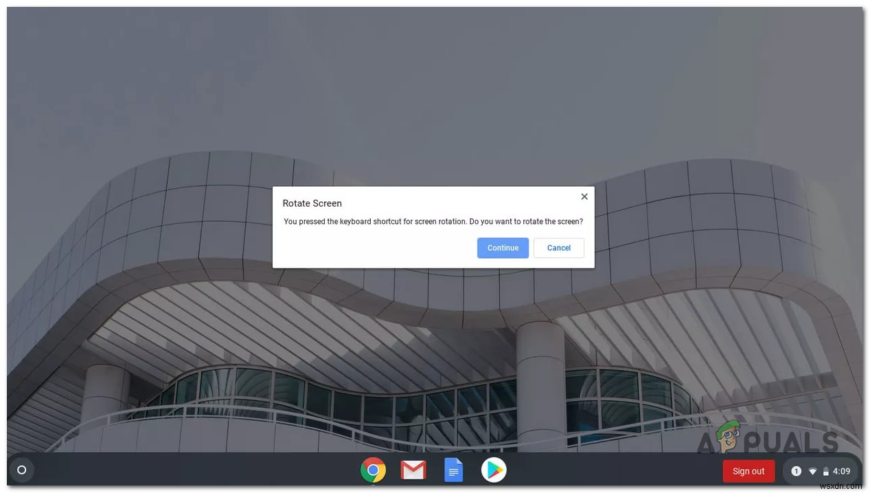 วิธีการหมุนหน้าจอใน ChromeBook