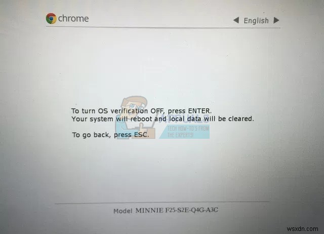 วิธีเปิดใช้งานโหมดนักพัฒนาซอฟต์แวร์บน Chrome OS 