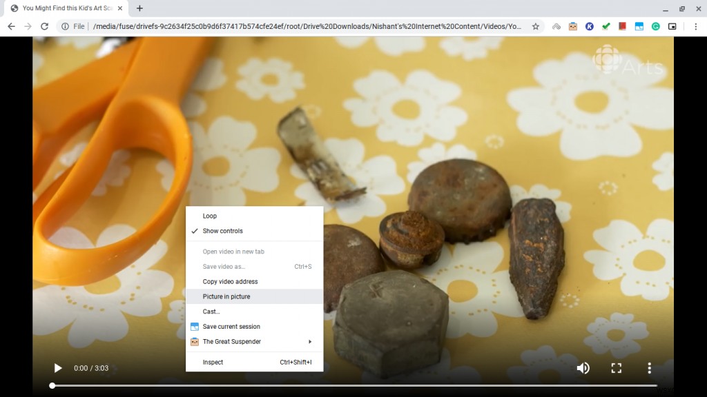 วิธีใช้ภาพซ้อนภาพบน Chromebook 