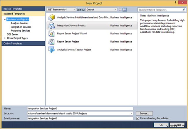 บริการรายงานใน MS SQL Server 