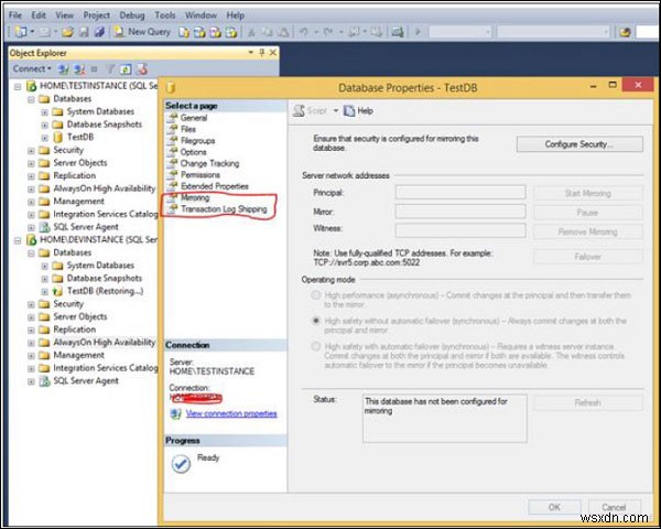 ความพร้อมใช้งานสูง - ความพร้อมใช้งานของ MS SQL Server 