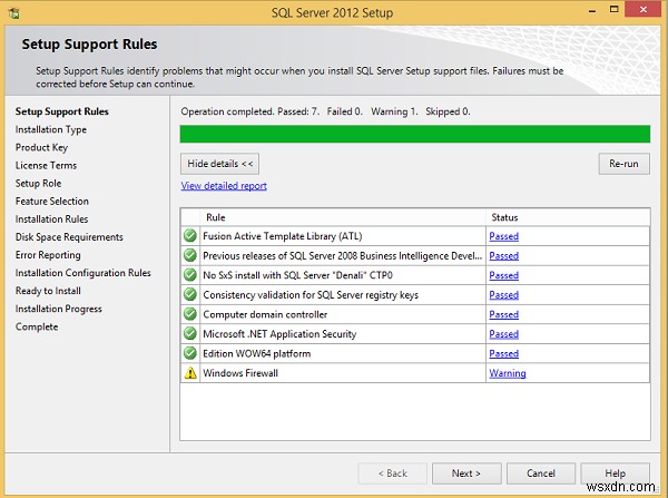 คำแนะนำในการติดตั้ง MS SQL Server 