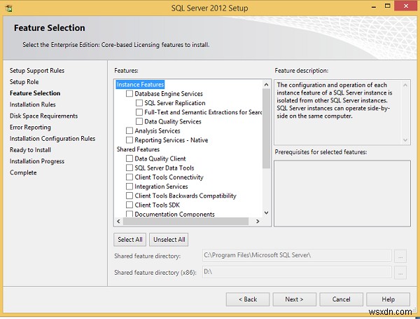 คำแนะนำในการติดตั้ง MS SQL Server 