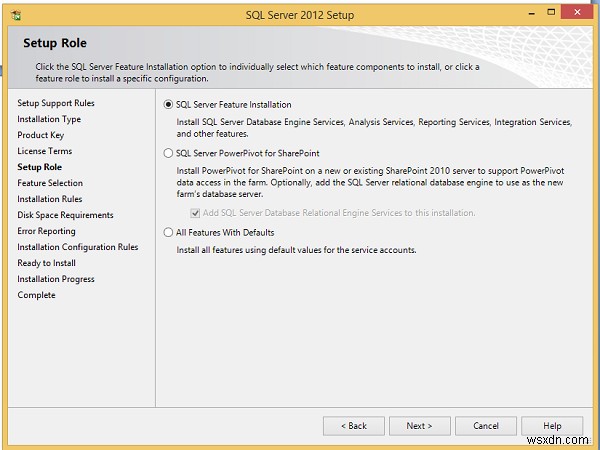 คำแนะนำในการติดตั้ง MS SQL Server 