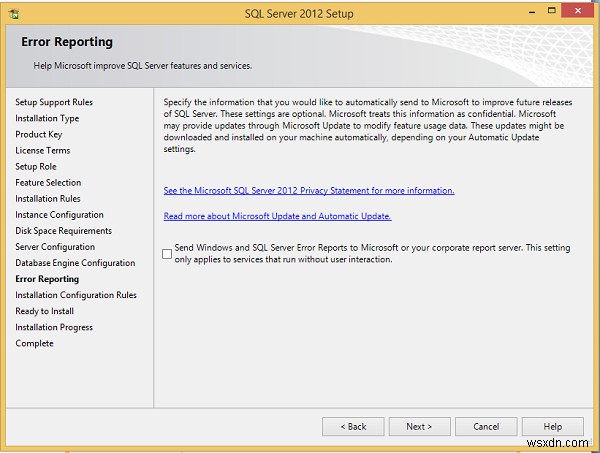 คำแนะนำในการติดตั้ง MS SQL Server 