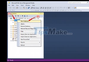 การทำงานพื้นฐานกับฐานข้อมูลใน Microsoft SQL Server 