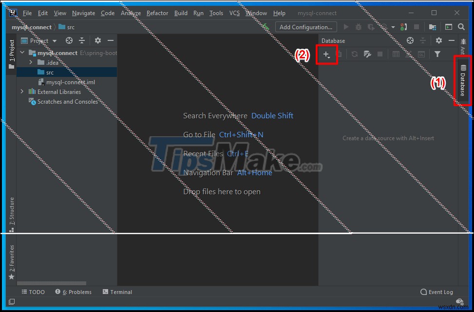 คำแนะนำเกี่ยวกับวิธีการเชื่อมต่อกับเซิร์ฟเวอร์ MySQL ใน IntelliJ 