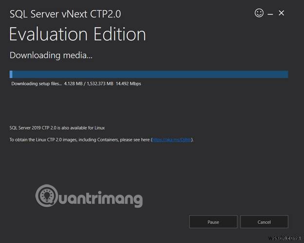 คำแนะนำในการติดตั้ง SQL Server 2019 