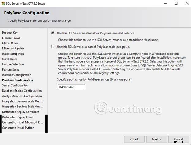 คำแนะนำในการติดตั้ง SQL Server 2019 