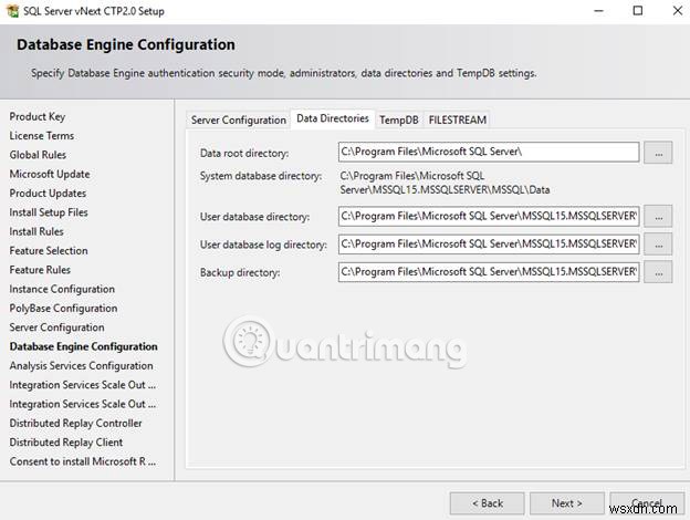 คำแนะนำในการติดตั้ง SQL Server 2019 