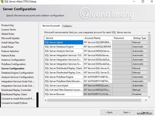 คำแนะนำในการติดตั้ง SQL Server 2019 