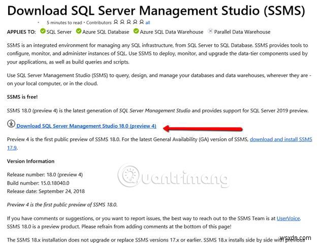 คำแนะนำในการติดตั้ง SQL Server 2019 