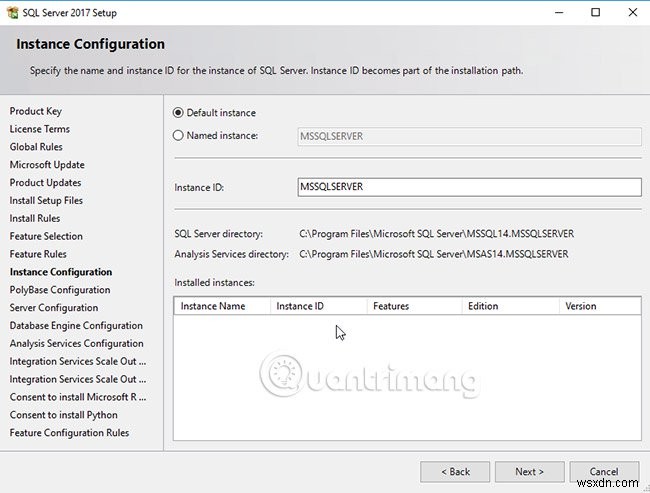 คำแนะนำในการติดตั้ง SQL Server 2017 ทีละขั้นตอน