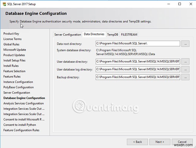 คำแนะนำในการติดตั้ง SQL Server 2017 ทีละขั้นตอน