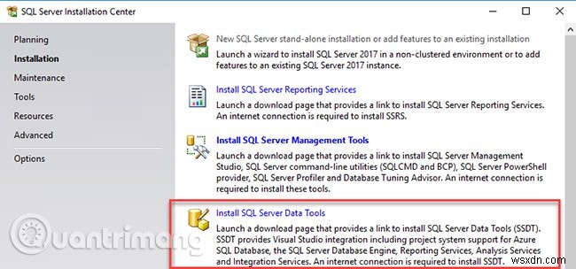 คำแนะนำในการติดตั้ง SQL Server 2017 ทีละขั้นตอน