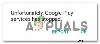 แก้ไข: น่าเสียดายที่บริการ Google Play หยุดทำงาน  บน Android? 
