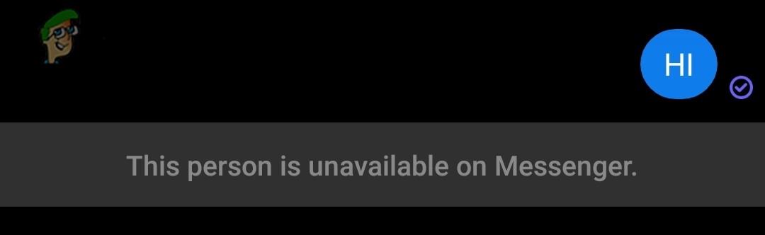 ข้อความ “บุคคลนี้ไม่พร้อมใช้งานบน Messenger” บน Messenger หมายความว่าอย่างไร 