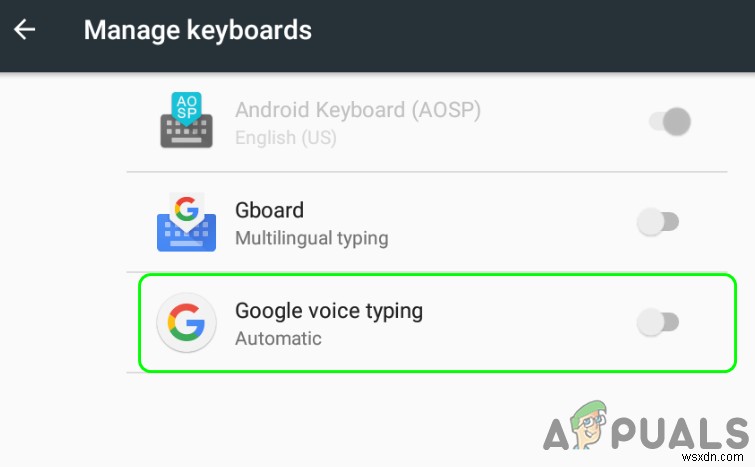 วิธีปิดคุณสมบัติการพิมพ์ด้วยเสียงของ Google บน Android 