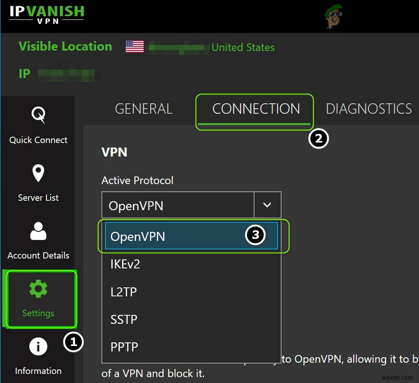 แก้ไข:IPVanish ไม่ได้เชื่อมต่อกับ VPN 