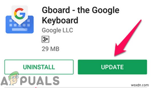 วิธีแก้ไขข้อผิดพลาด  ขออภัย Gboard หยุดทำงาน  บน Android 