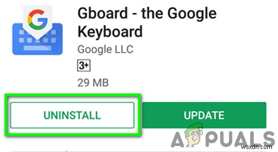 วิธีแก้ไขข้อผิดพลาด  ขออภัย Gboard หยุดทำงาน  บน Android 