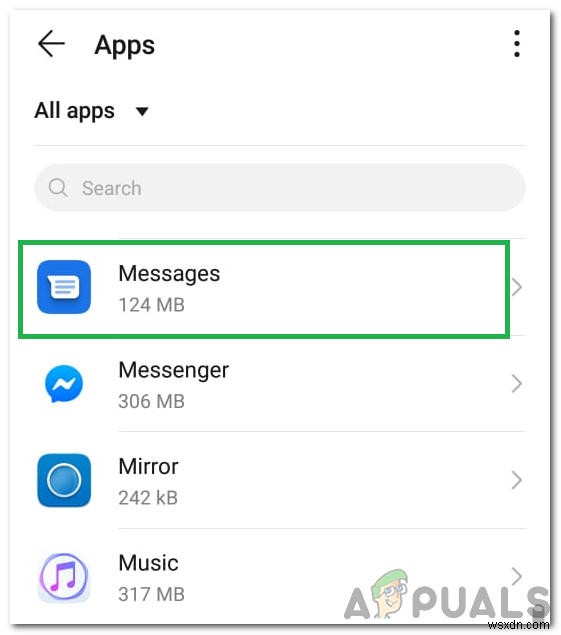 วิธีแก้ไขข้อผิดพลาด  ข้อผิดพลาด 97:SMS Origination Denied  บน Android 