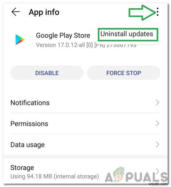 วิธีแก้ไขข้อผิดพลาด  การตรวจสอบข้อผิดพลาดสำหรับการอัปเดต  ใน Google Play Store 