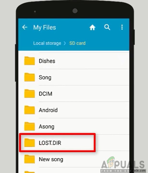 โฟลเดอร์ LOST.DIR ในอุปกรณ์ Android คืออะไร? 
