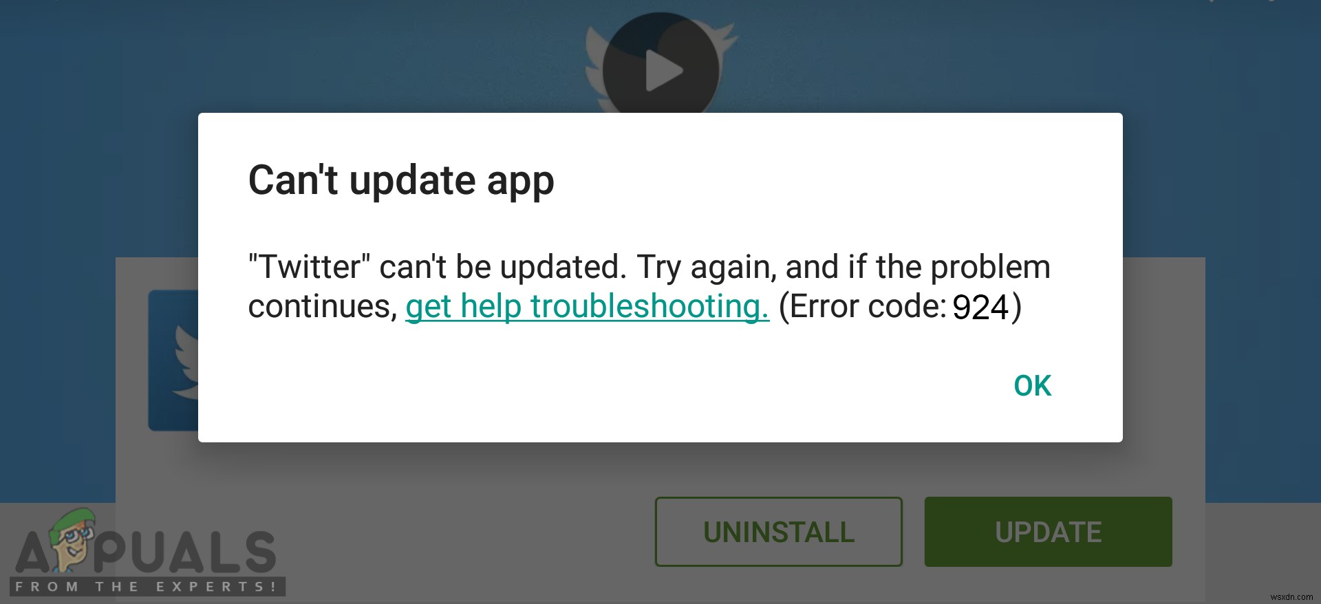 วิธีแก้ไขรหัสข้อผิดพลาดของ Google Play Store 924 