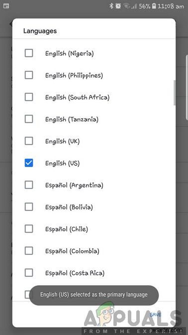 วิธีแก้ไข Google Voice Search ไม่ทำงาน 