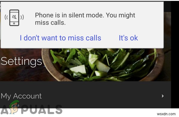 แก้ไข:การแจ้งเตือน  โทรศัพท์อยู่ในโหมดเงียบ  ในสมาร์ทโฟน Galaxy S 